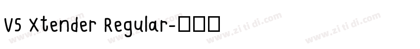 V5 Xtender Regular字体转换